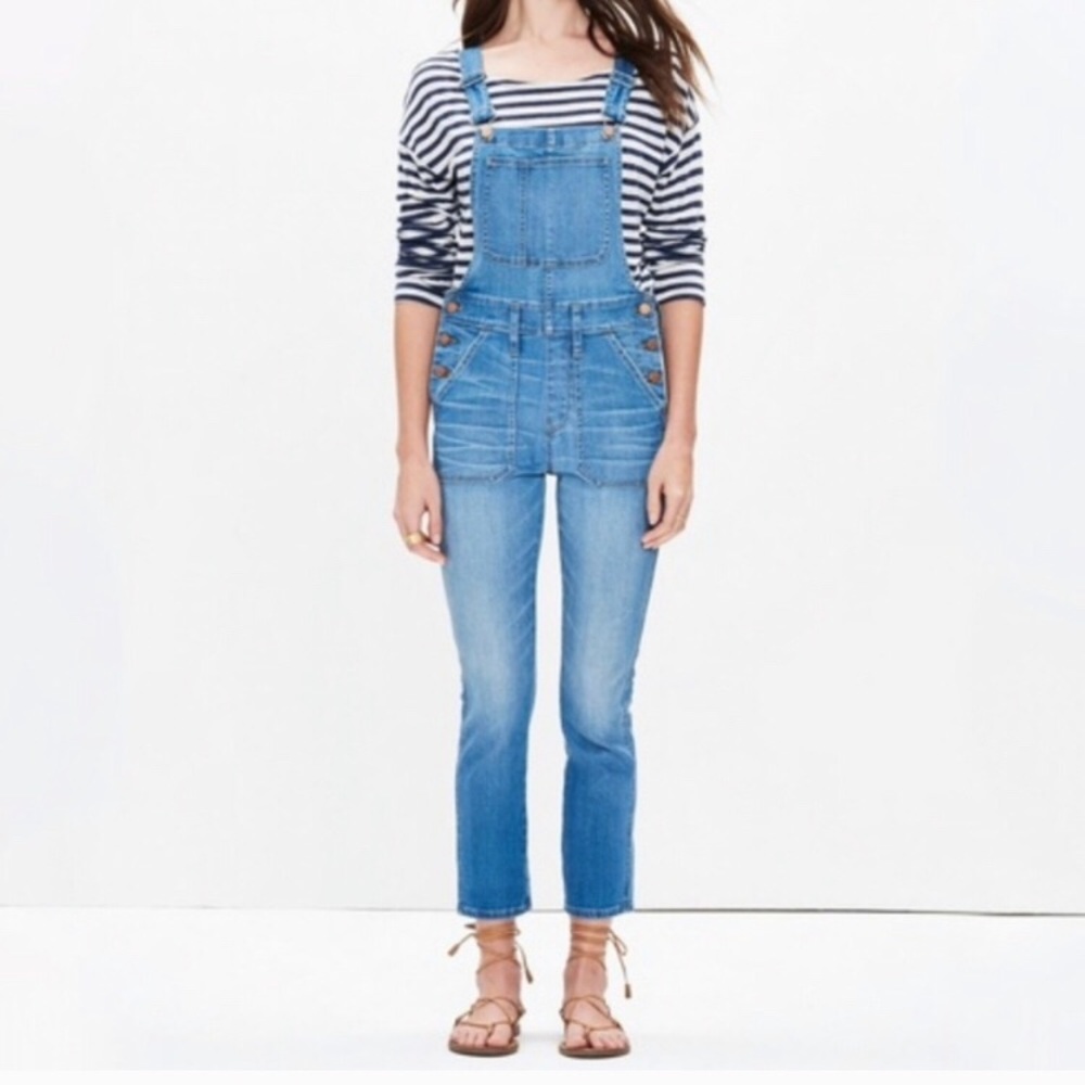 Madewell crop skinny overall